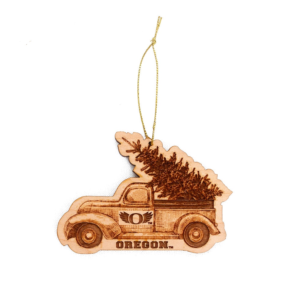 O Wings, Spirit Product, Brown, Collectibles, Wood, Gifts, 3.25"x2.25", Truck, Ornament, 834105